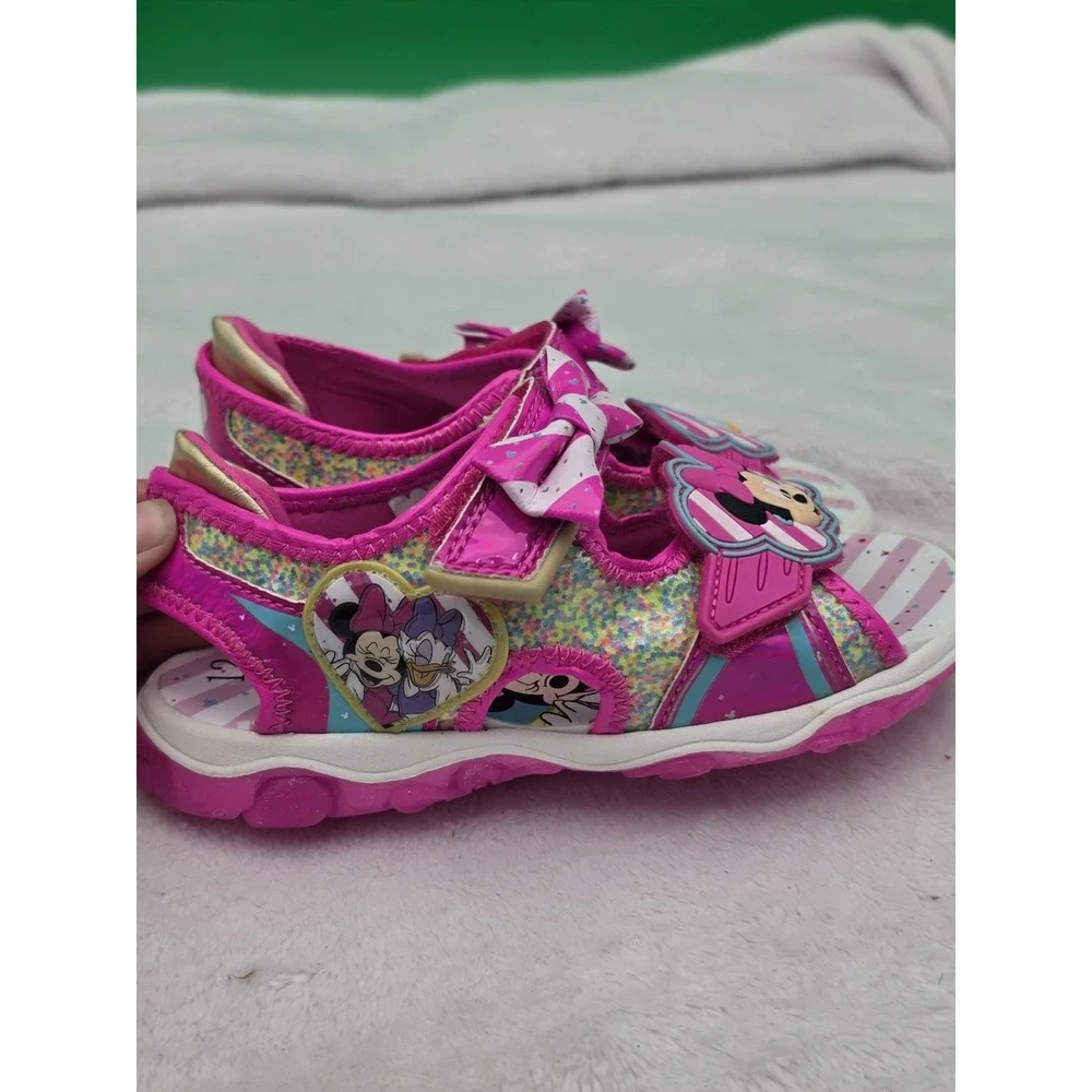 Lil Girl Disney Minni Mouse &‎ Daisy Summer Sandles Size 12